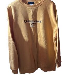 Velocity ‘United States Navy Mom’ Crewneck Sweatshirt - Yellow